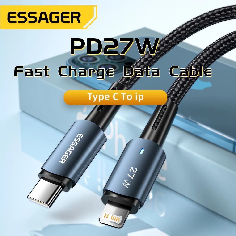 27W USB-C to Lightning Hızlı Şarj Kablosu