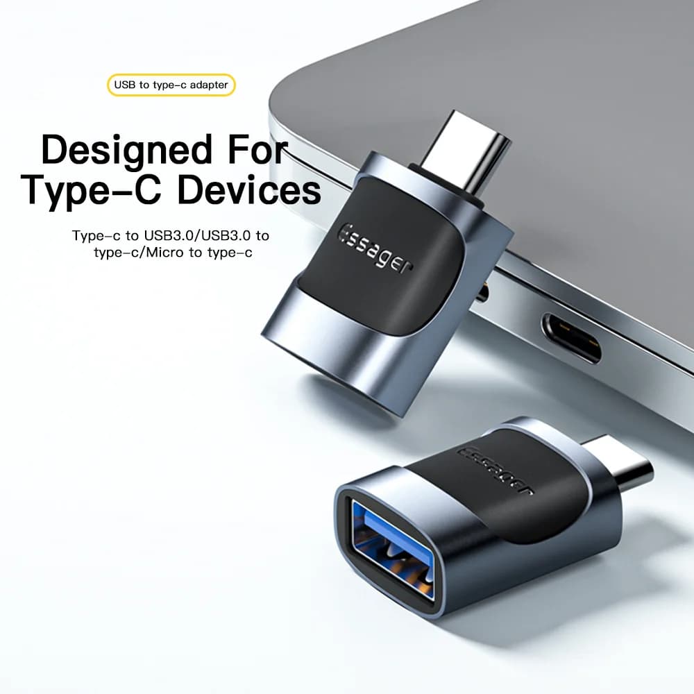 USB-C to Micro USB OTG Adaptör