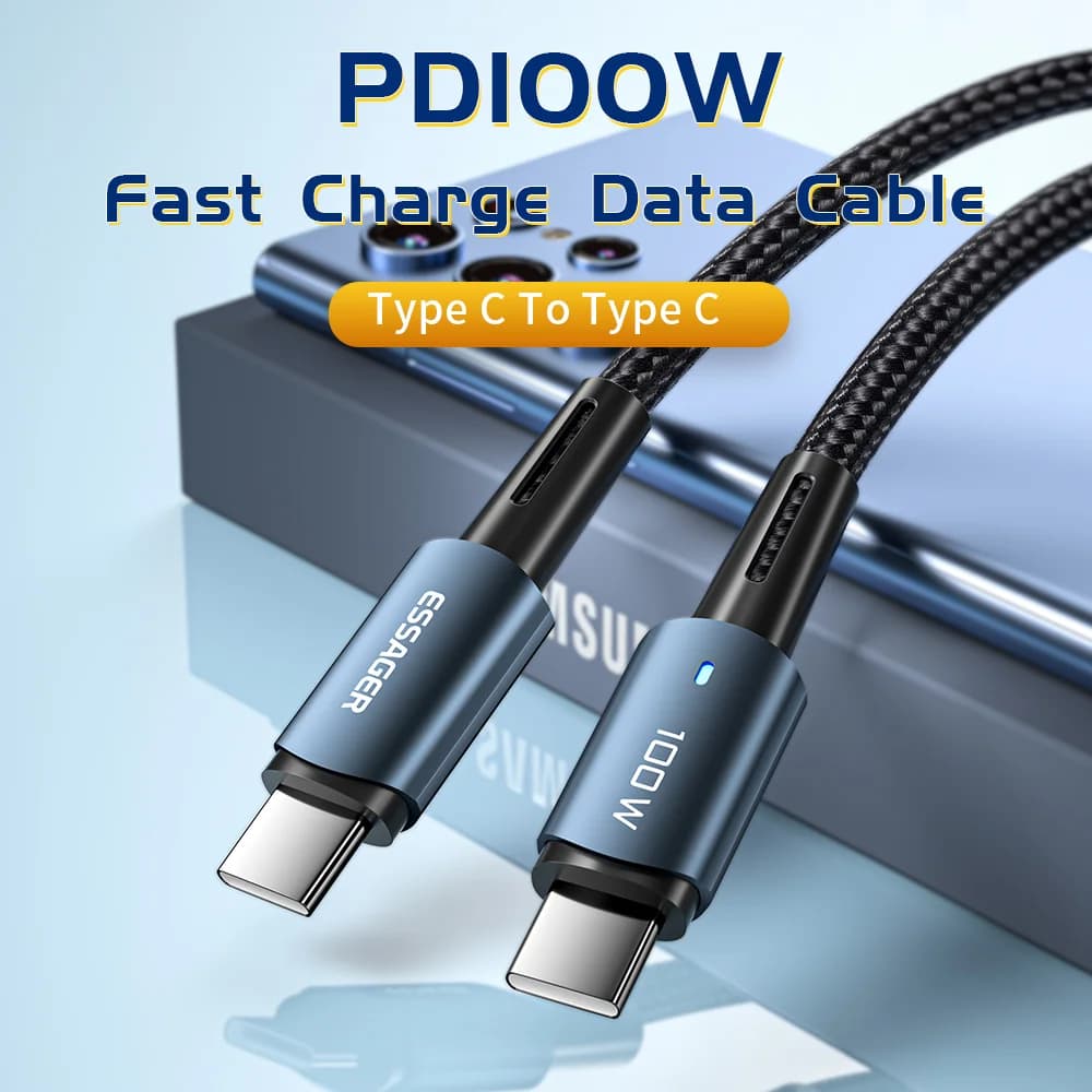 100W USB-C PD Hızlı Şarj Kablosu