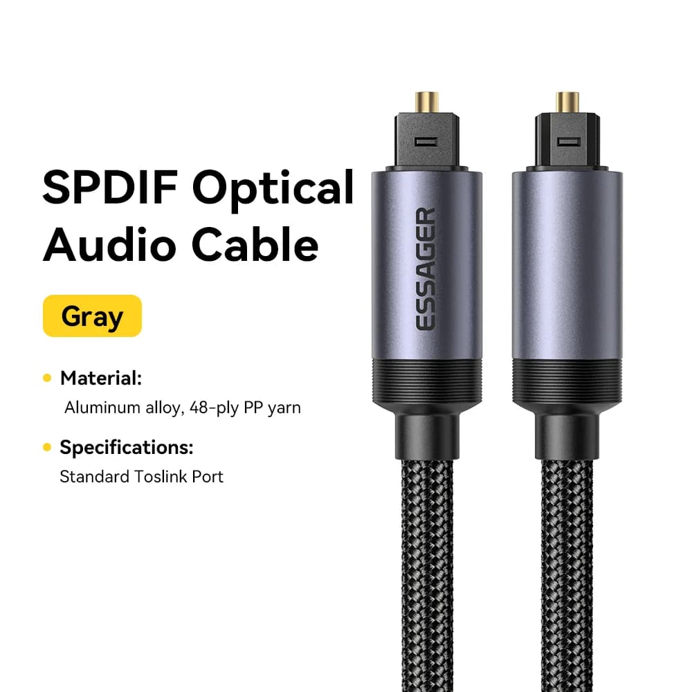 Dijital Fiber Optik Toslink SPDIF Ses Kablosu