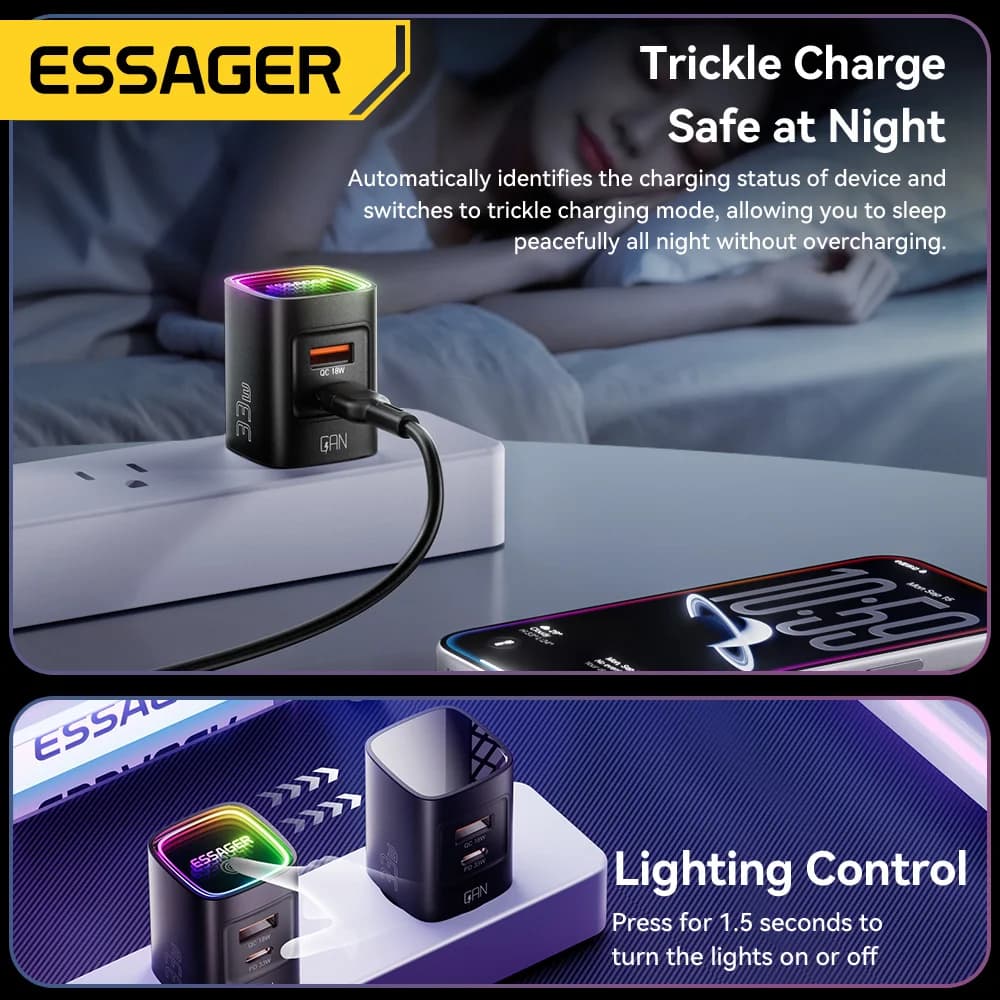 33W GaN USB-C PD Taşınabilir Şarj Aleti