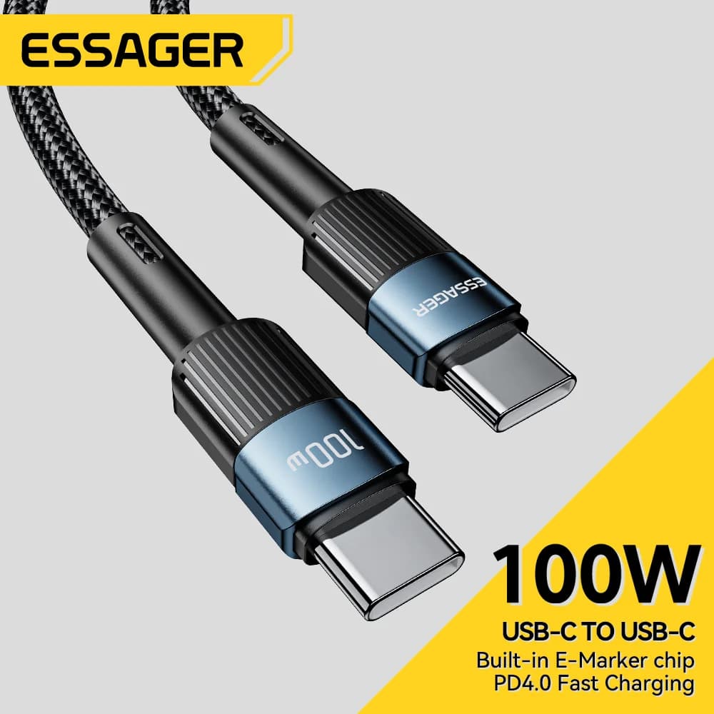 100W USB-C to USB-C Hızlı Şarj Kablosu 3m