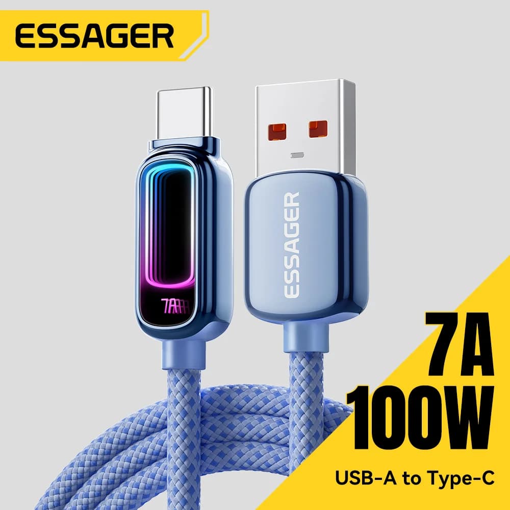 7A 100W PD Hızlı Şarj USB-C Kablosu