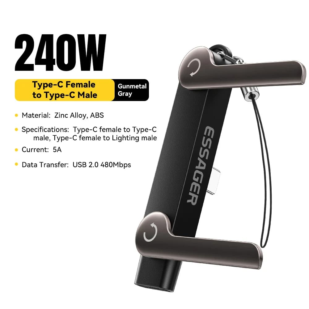 Standlı 240W USB-C OTG Adaptör