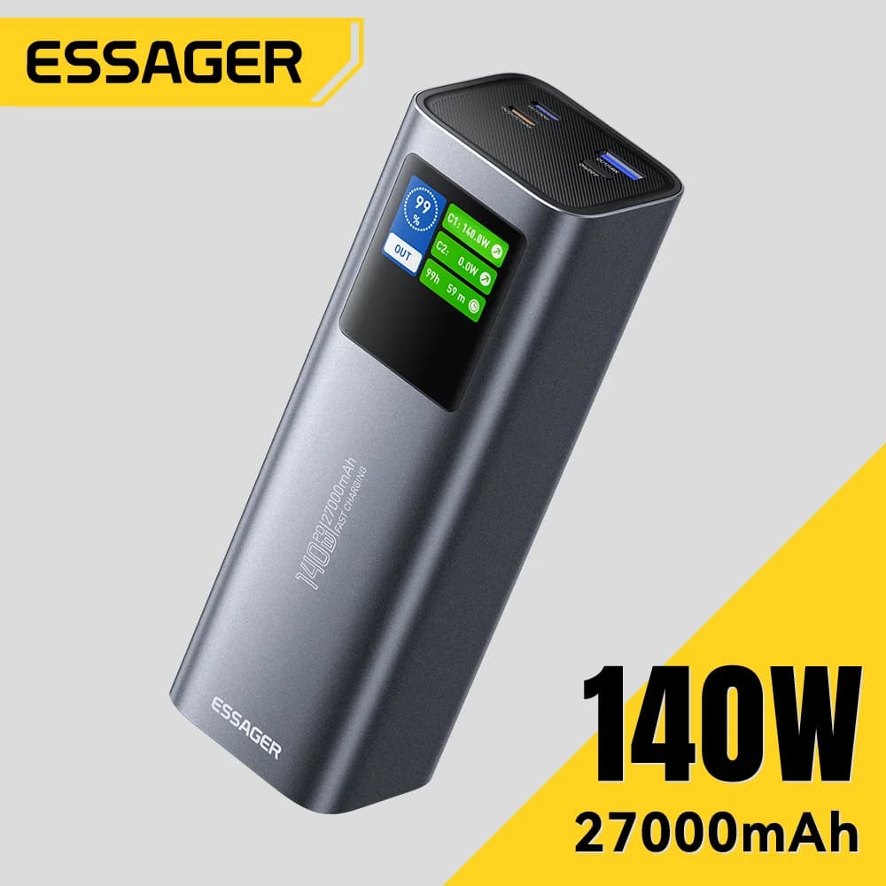 27000mAh Power Bank, 140W PD 3.1 Hızlı Şarj