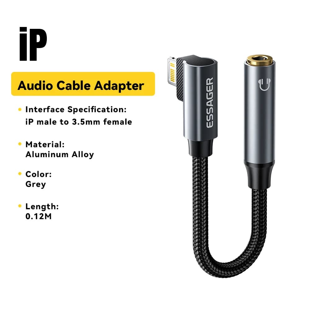 L Şekilli USB-C to 3.5mm Ses Adaptörü