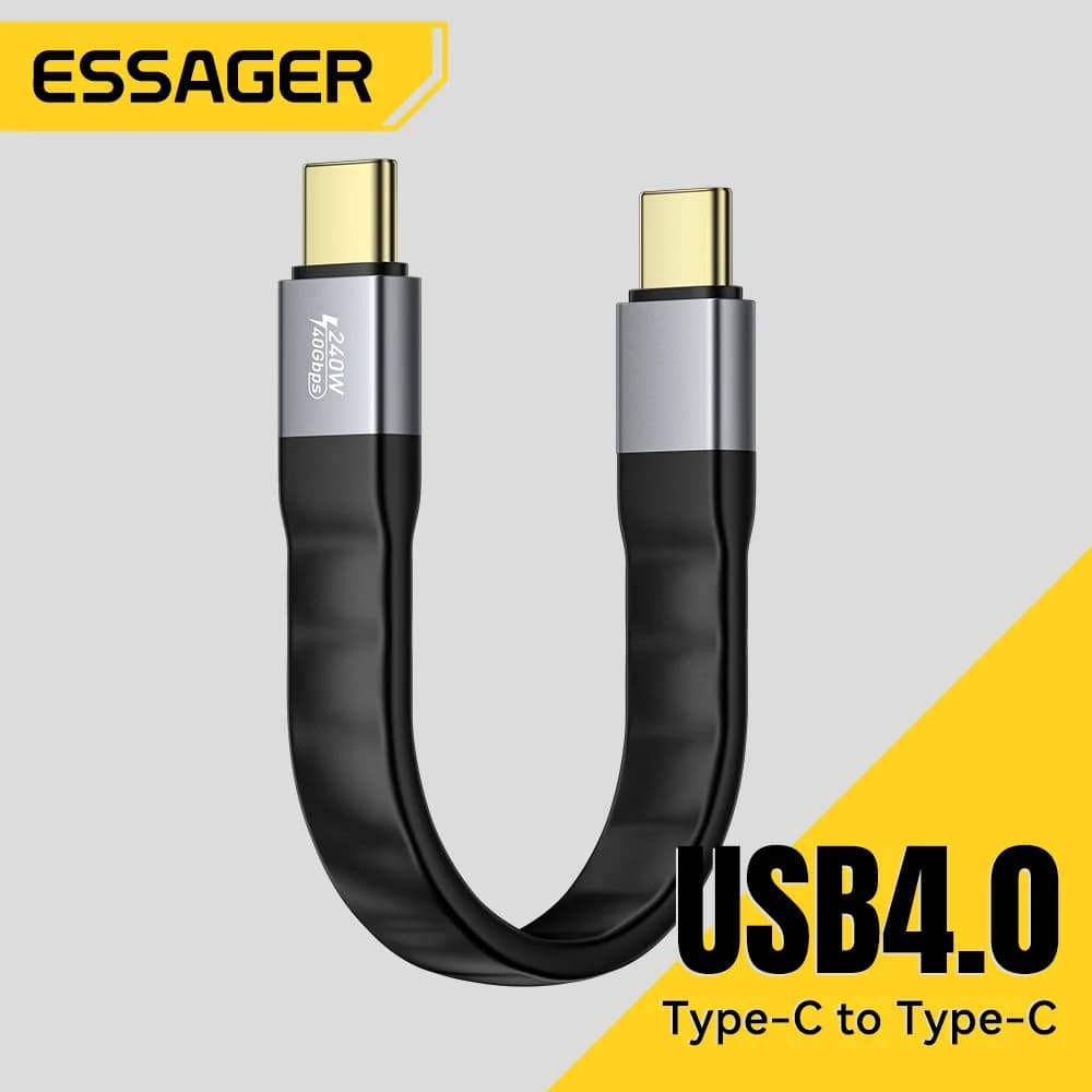 40Gbps Veri ve 8K Video Destekli USB 4.0 Type-C Kablo