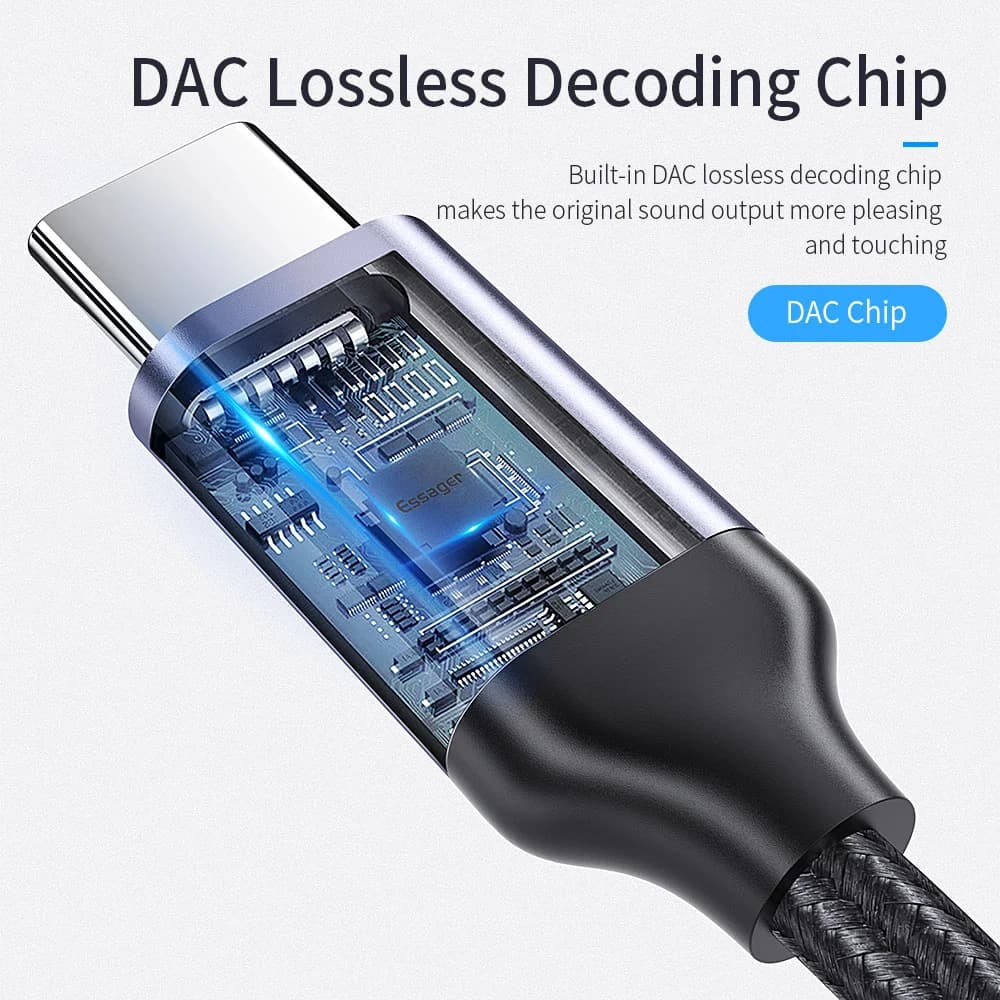 USB-C to 3.5mm Kulaklık Ses Adaptörü