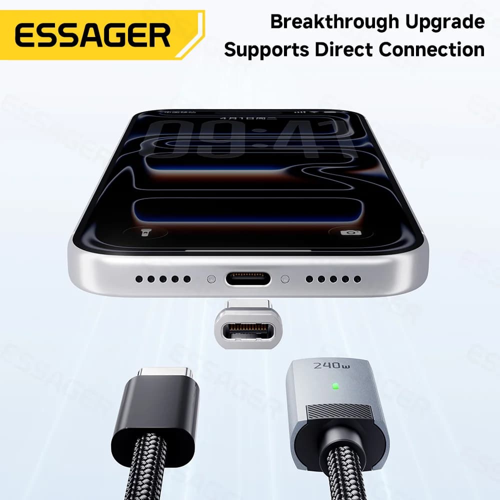 240W Manyetik USB-C to USB-C Şarj Kablosu