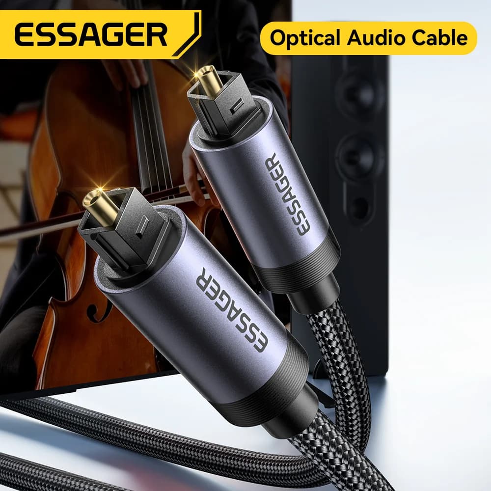 Dijital Fiber Optik Toslink SPDIF Ses Kablosu