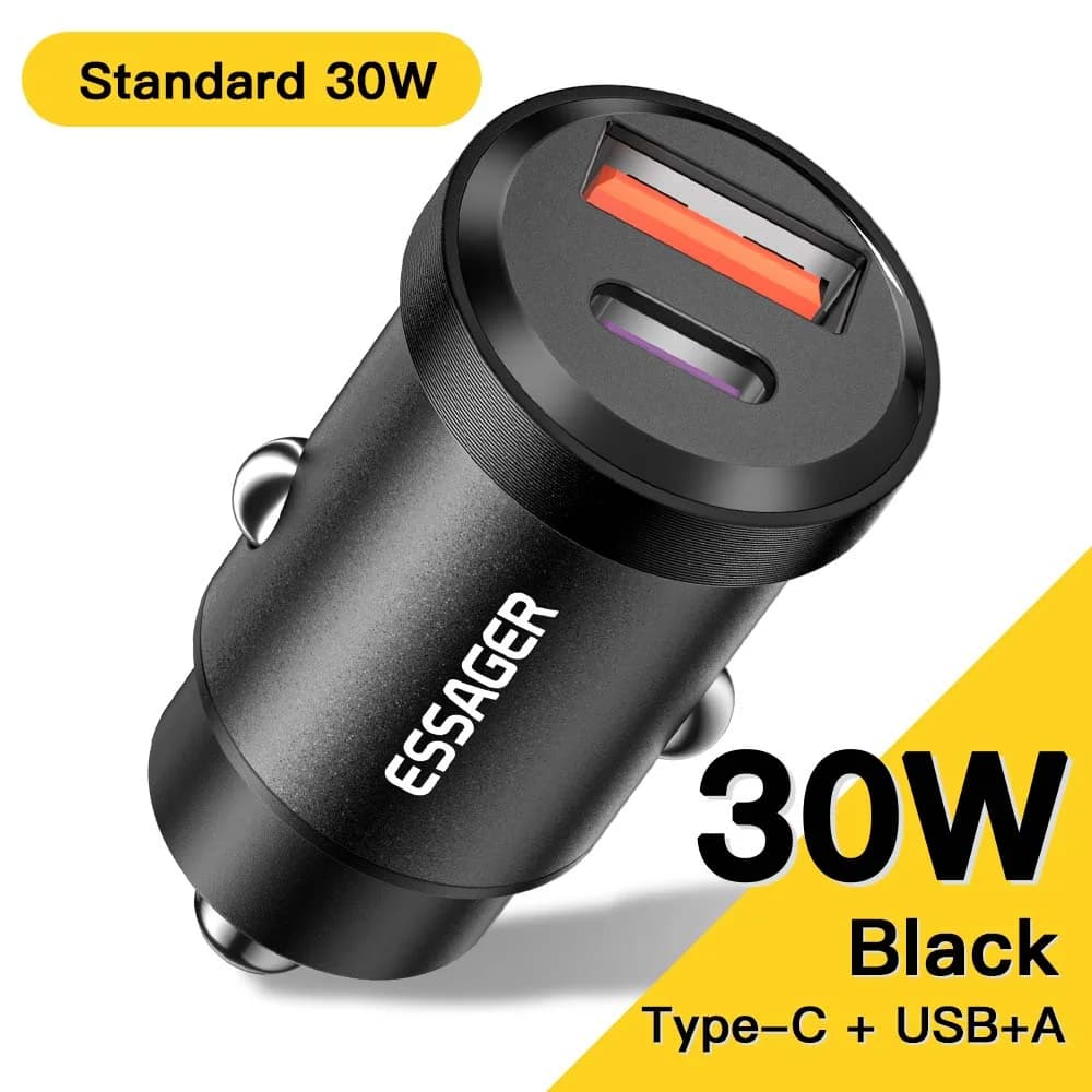 30W USB-C Araç Şarj Cihazı, Quick Charge 4.0