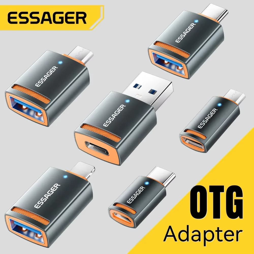 USB 3.0 OTG Adaptör Type-C Erkekten USB-A Dişiye