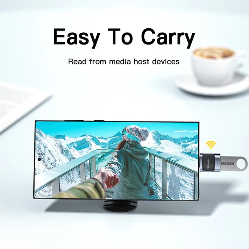 USB-C to Micro USB OTG Adaptör