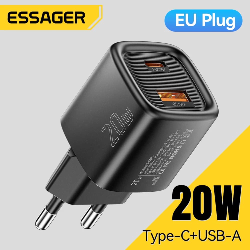 20W USB-C PD Hızlı Şarj Adaptörü