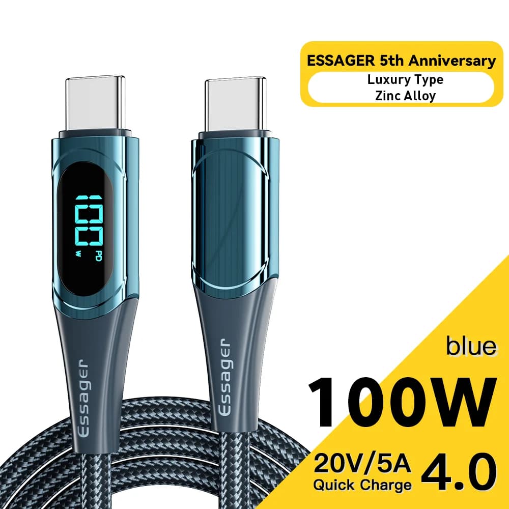 100W USB-C to USB-C Kablo, 2M