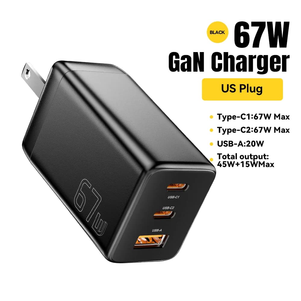PPS Destekli 67W GaN USB Type-C Hızlı Şarj Cihazı