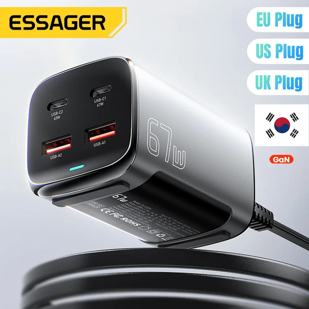 67W GaN USB-C Masaüstü Hızlı Şarj Cihazı