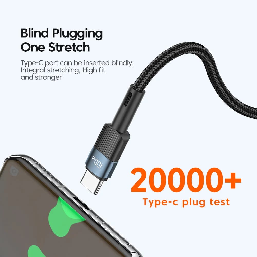 100W USB-C to USB-C Hızlı Şarj Kablosu 3m